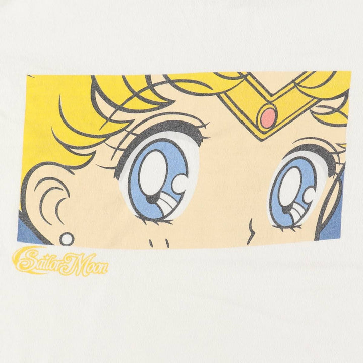 SAILOR MOON Usagi Tsukino Anime Character Print T-Shirt (Men's Size M) cotton white type Vintage Second Hand