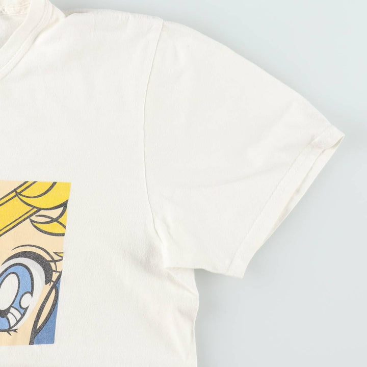 SAILOR MOON Usagi Tsukino Anime Character Print T-Shirt (Men's Size M) cotton white type Vintage Second Hand