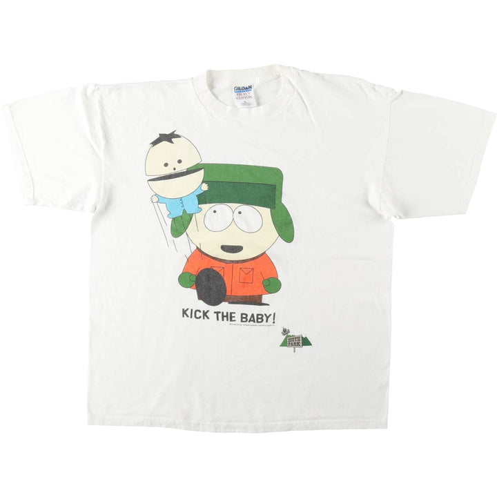 Gildan South Park Character Print T-Shirt, Men's Size XL cotton white type Vintage Second Hand