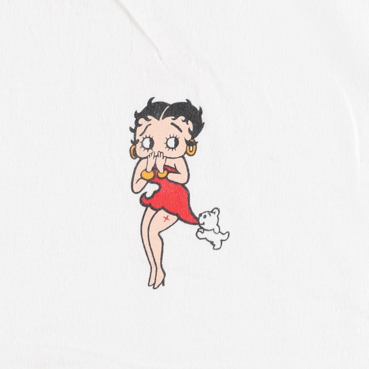 Vintage 90'S BETTY BOOP character print T-shirt, men's size XL cotton white type Vintage Second Hand