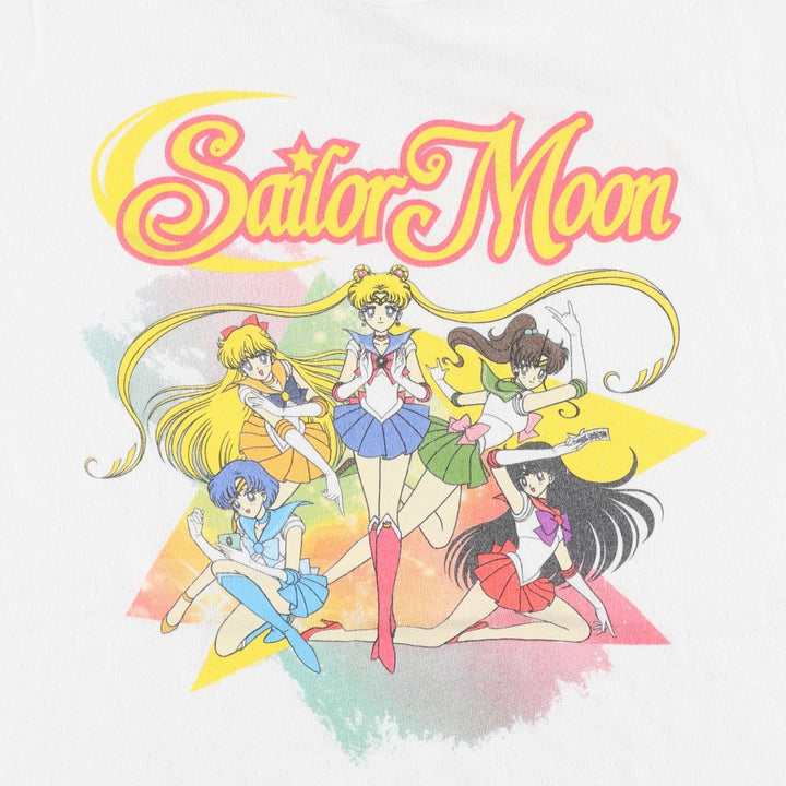 SAILOR MOON Sailor Moon Anime Character Print T-Shirt Men's XL cotton white type Vintage Second Hand