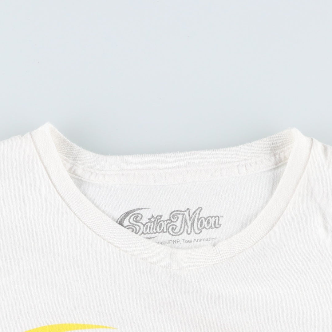 SAILOR MOON Sailor Moon Anime Character Print T-Shirt Men's XL cotton white type Vintage Second Hand