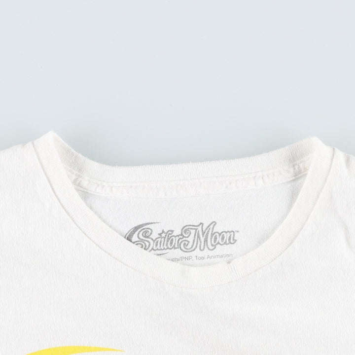 SAILOR MOON Sailor Moon Anime Character Print T-Shirt Men's XL cotton white type Vintage Second Hand