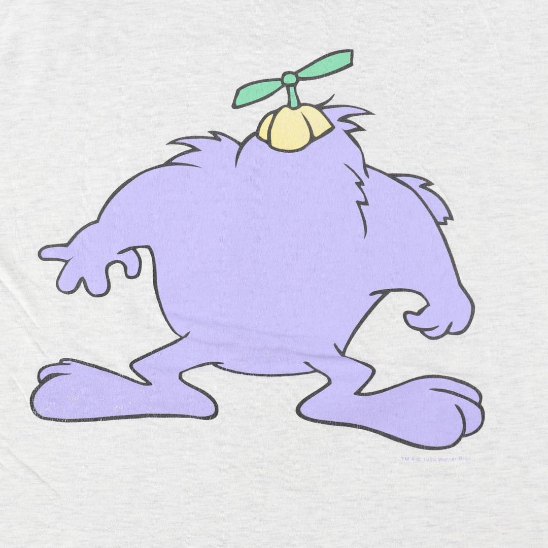 ~90'S GALAXY BY HARVIC Looney Tunes Dizzy De Ville Character Print T-Shirt Men's XL equivalent Vintage cotton gray type Vintage Second Hand