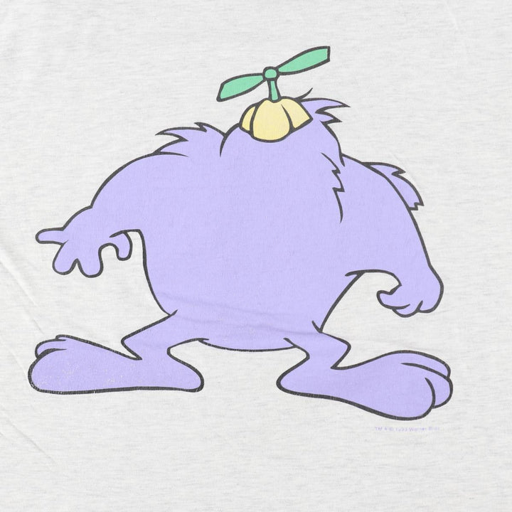 ~90'S GALAXY BY HARVIC Looney Tunes Dizzy De Ville Character Print T-Shirt Men's XL equivalent Vintage cotton gray type Vintage Second Hand