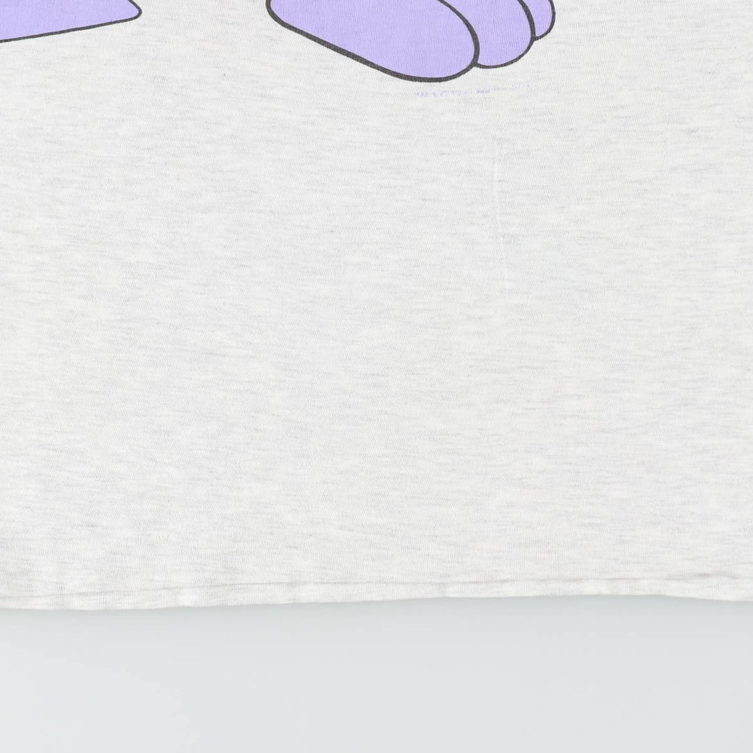 ~90'S GALAXY BY HARVIC Looney Tunes Dizzy De Ville Character Print T-Shirt Men's XL equivalent Vintage cotton gray type Vintage Second Hand