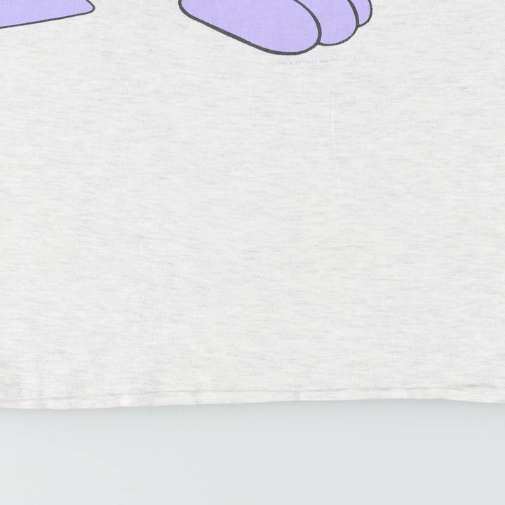 ~90'S GALAXY BY HARVIC Looney Tunes Dizzy De Ville Character Print T-Shirt Men's XL equivalent Vintage cotton gray type Vintage Second Hand