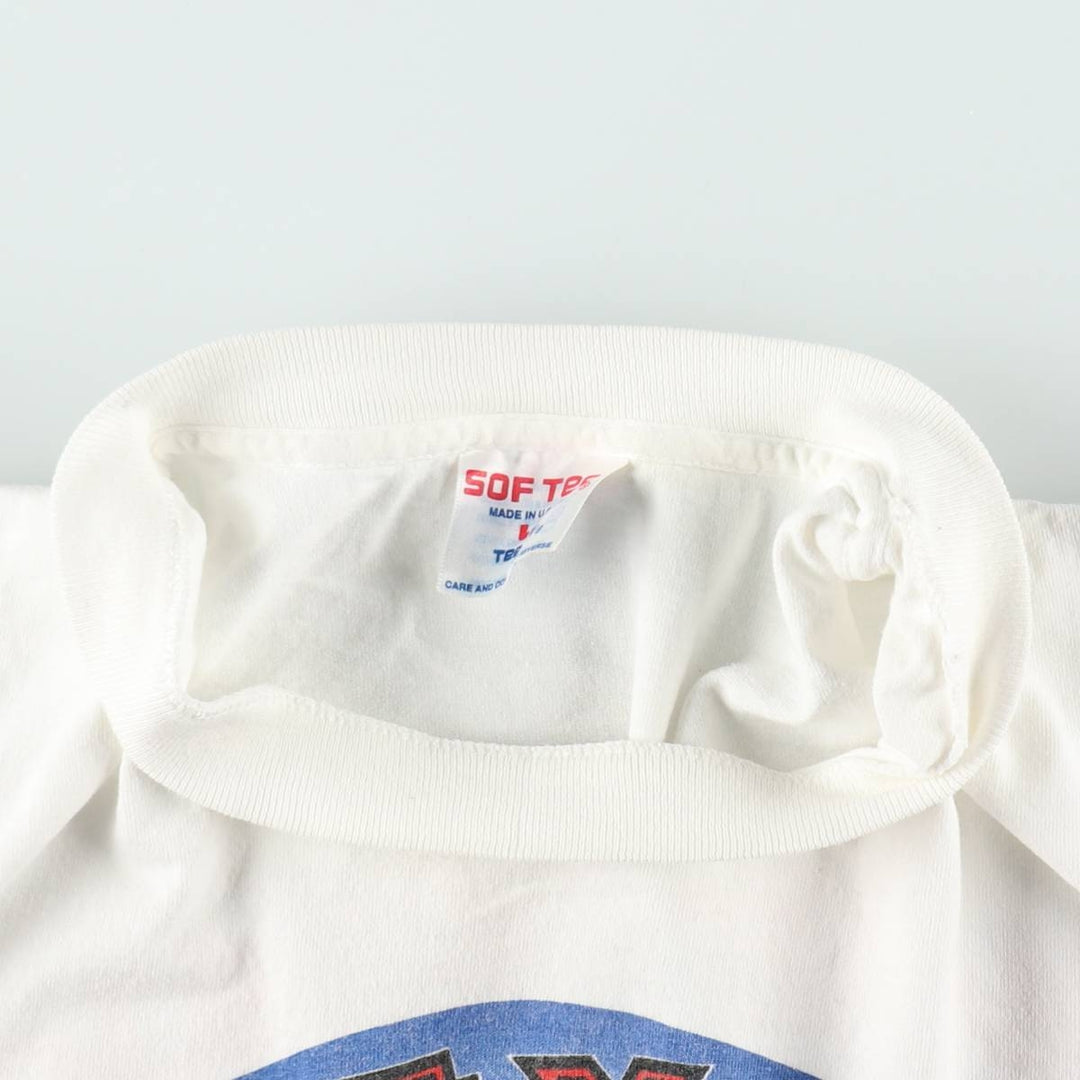 90'S SOF TEE LOONEY TUNES Character Print T-Shirt Made in USA Men's XL Equivalent Vintage cotton white type Vintage Second Hand