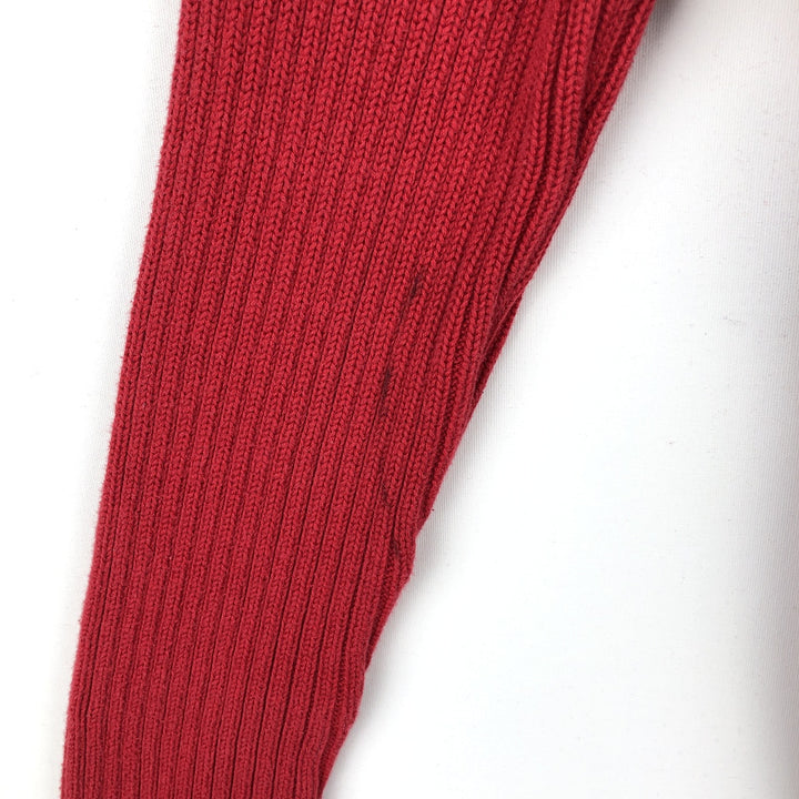 2000'S Ralph Lauren POLO JEANS COMPANY ribbed cotton knit sweater with American flag pattern, women's size L (approx.) cotton red type Vintage Second Hand