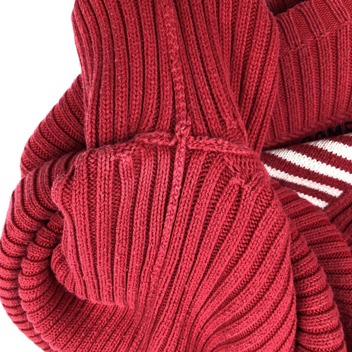2000'S Ralph Lauren POLO JEANS COMPANY ribbed cotton knit sweater with American flag pattern, women's size L (approx.) cotton red type Vintage Second Hand