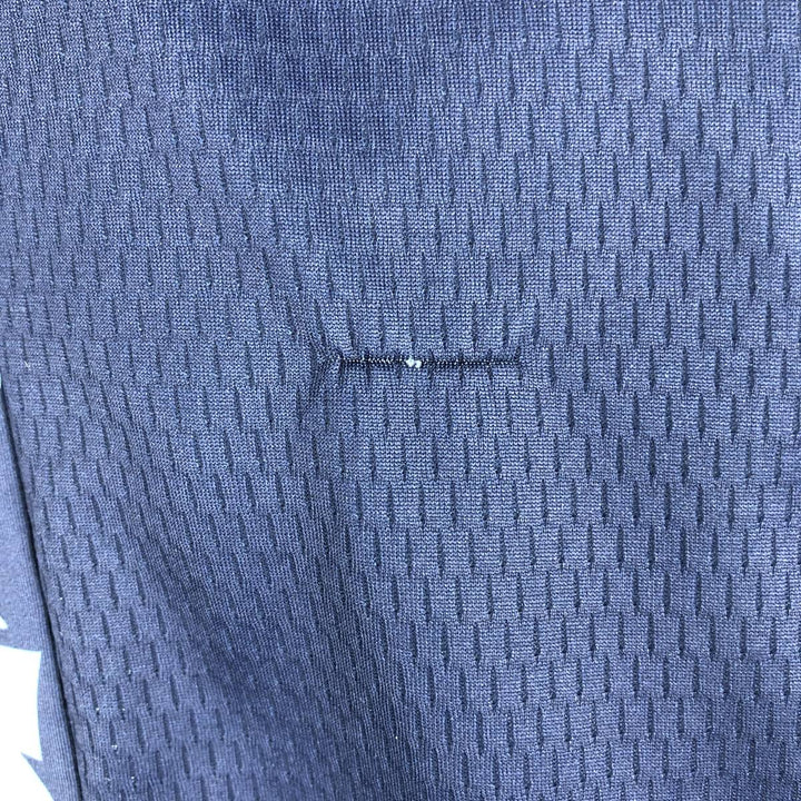 Pearson Union Jack Short-Sleeve Cycling Shirt, Women's Size M (Equivalent), Vintage polyester navy blue type Vintage Second Hand
