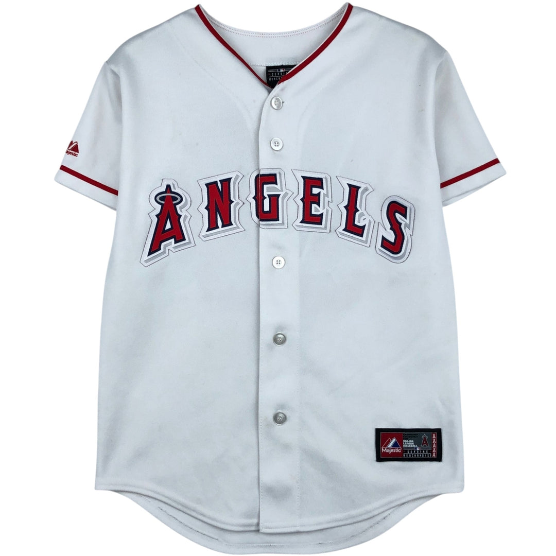 ~2000'S Majestic MLB Los Angeles Angels Game Shirt Baseball Shirt Made in USA Women's Size S polyester white type Vintage Second Hand