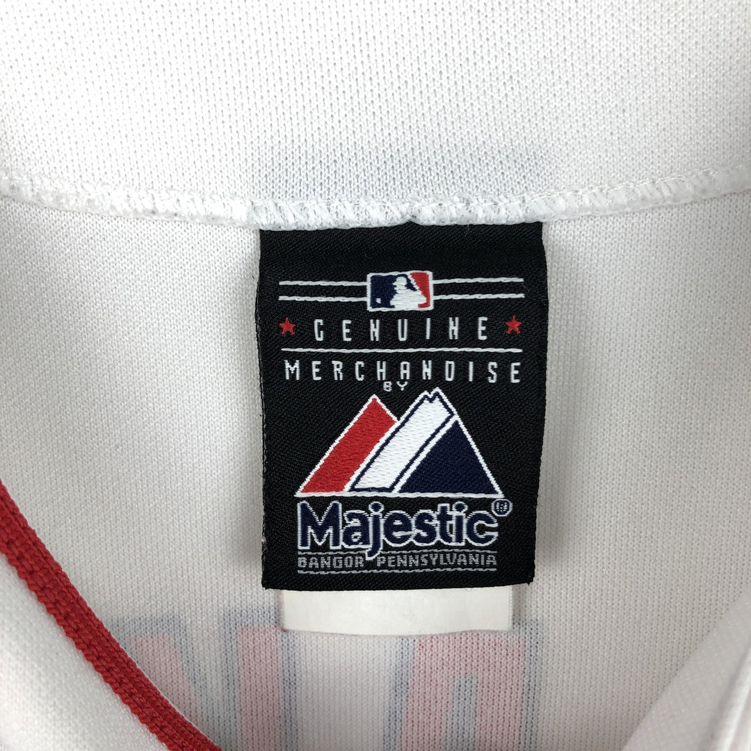 ~2000'S Majestic MLB Los Angeles Angels Game Shirt Baseball Shirt Made in USA Women's Size S polyester white type Vintage Second Hand