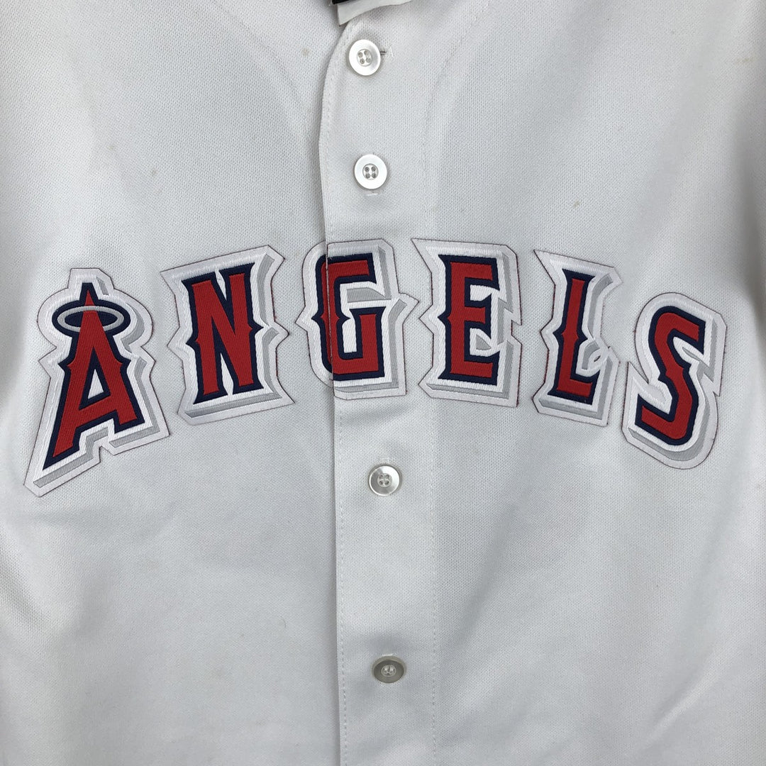 ~2000'S Majestic MLB Los Angeles Angels Game Shirt Baseball Shirt Made in USA Women's Size S polyester white type Vintage Second Hand