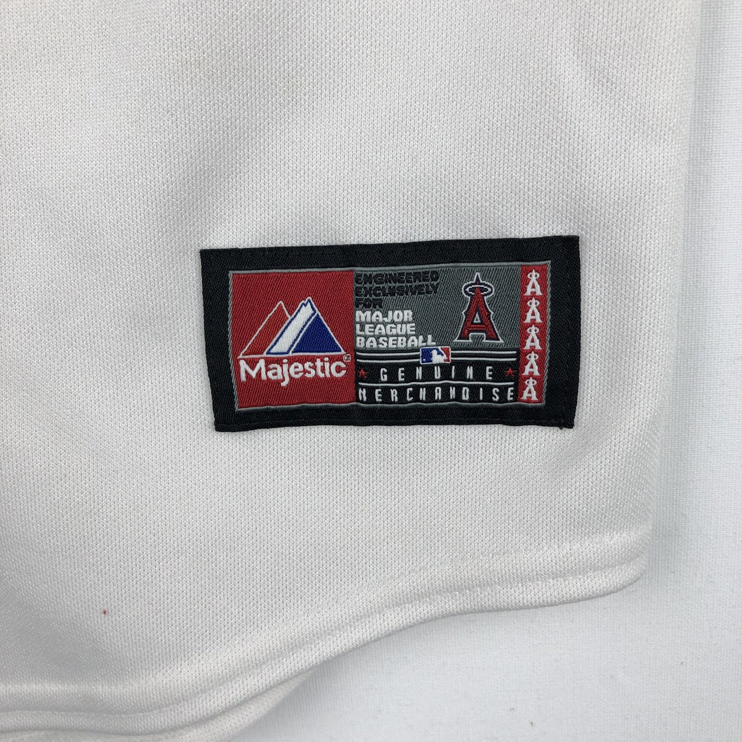 ~2000'S Majestic MLB Los Angeles Angels Game Shirt Baseball Shirt Made in USA Women's Size S polyester white type Vintage Second Hand