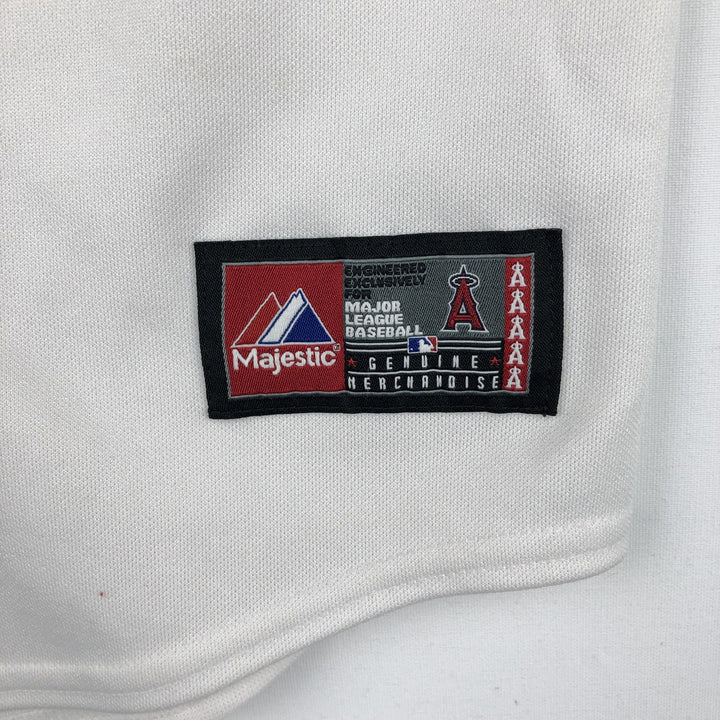 ~2000'S Majestic MLB Los Angeles Angels Game Shirt Baseball Shirt Made in USA Women's Size S polyester white type Vintage Second Hand