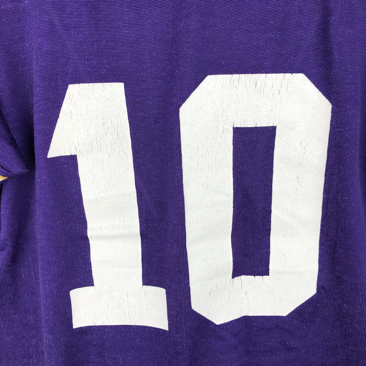 90'S Rawlings NFL Minnesota Vikings 3/4 Sleeve Sports Print T-Shirt, Women's Size S (Equivalent), Vintage unclear purple type Vintage Second Hand