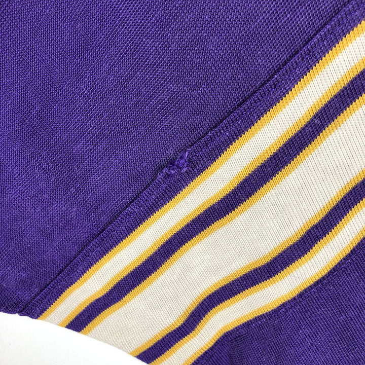 90'S Rawlings NFL Minnesota Vikings 3/4 Sleeve Sports Print T-Shirt, Women's Size S (Equivalent), Vintage unclear purple type Vintage Second Hand