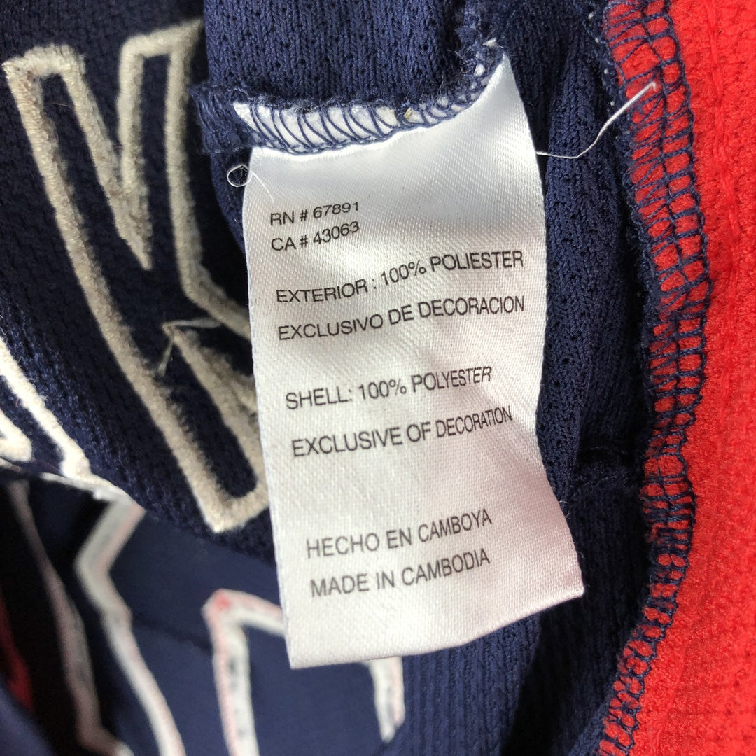 Reebok NHL New York Rangers 3/4 Sleeve Lace-Up Game Shirt Hockey Shirt Women's Size M (approx.) polyester navy blue type Vintage Second Hand