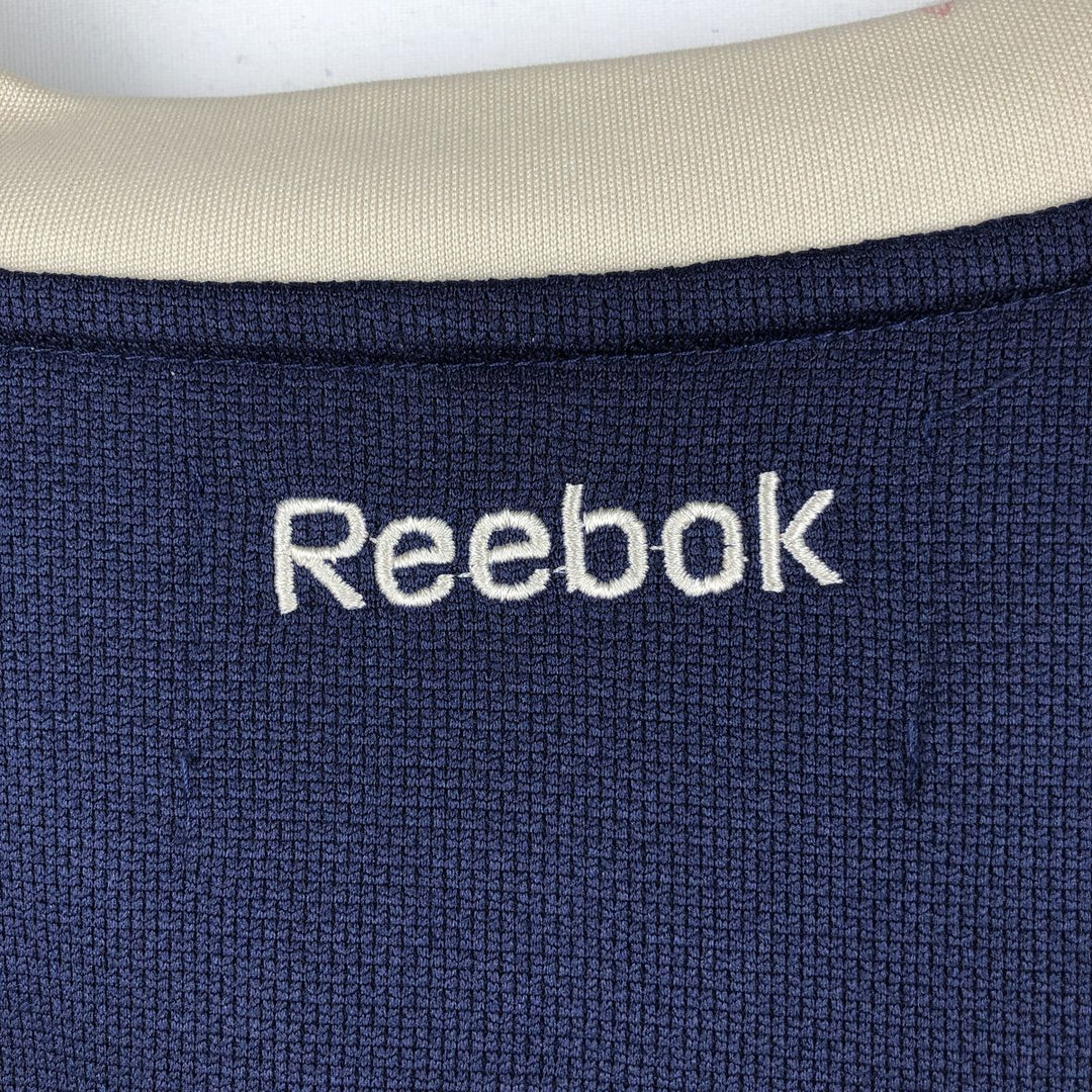 Reebok NHL New York Rangers 3/4 Sleeve Lace-Up Game Shirt Hockey Shirt Women's Size M (approx.) polyester navy blue type Vintage Second Hand