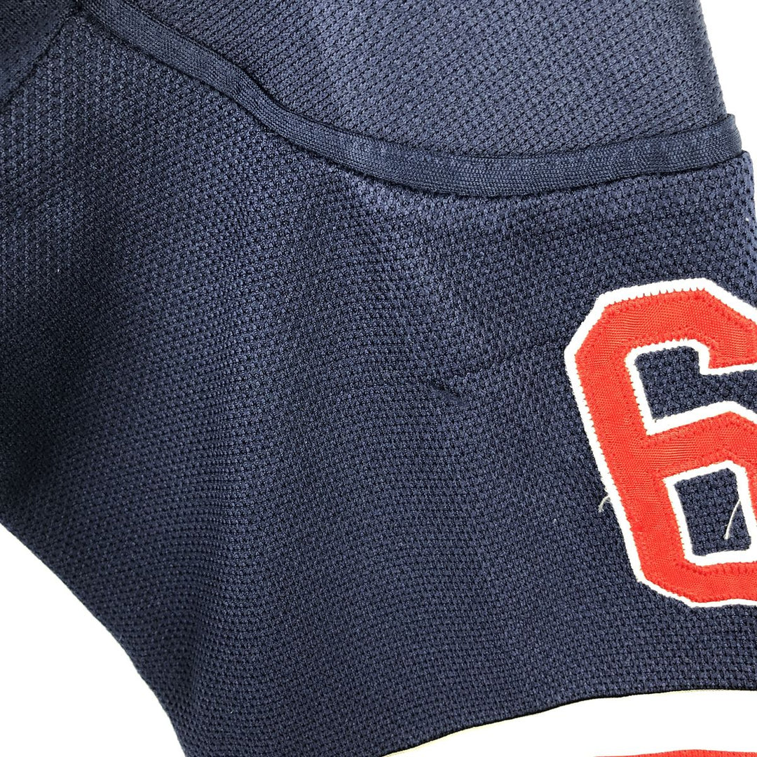 Reebok NHL New York Rangers 3/4 Sleeve Lace-Up Game Shirt Hockey Shirt Women's Size M (approx.) polyester navy blue type Vintage Second Hand