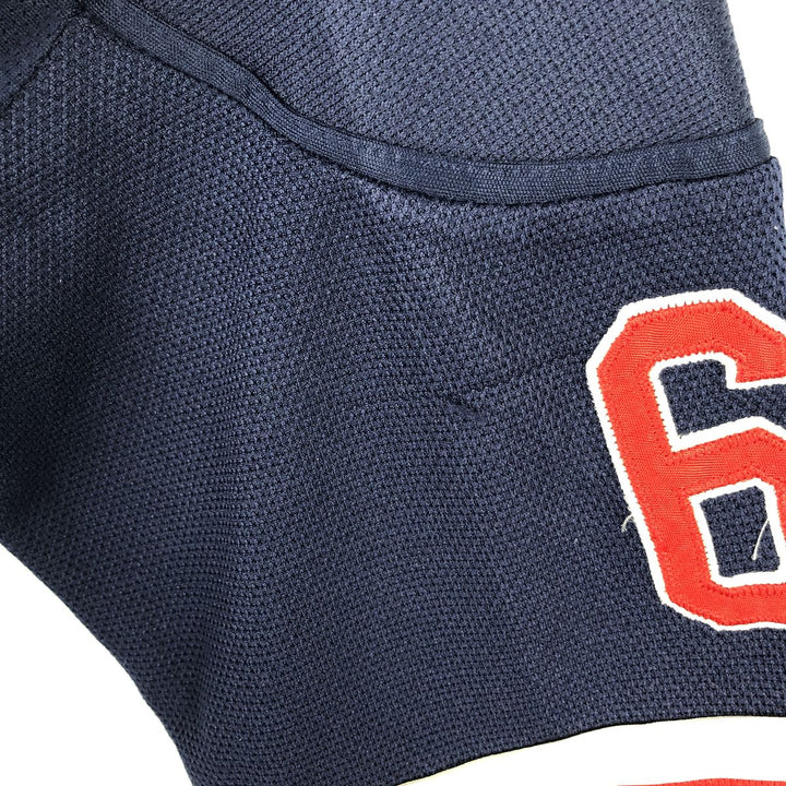 Reebok NHL New York Rangers 3/4 Sleeve Lace-Up Game Shirt Hockey Shirt Women's Size M (approx.) polyester navy blue type Vintage Second Hand