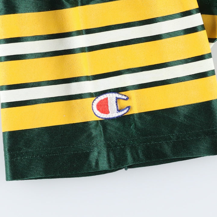 90'S Champion Authentic Athletic Apparel NFL Green Bay Packers V-neck Game Shirt, Women's Size L (approx.) Nylon green type Vintage Second Hand