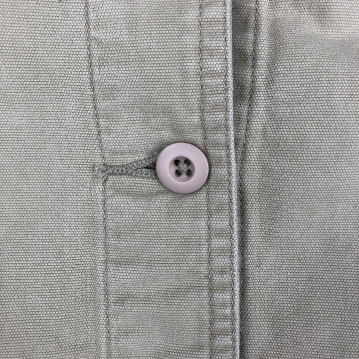 90s-00'S St. John's Bay cotton vest, women's size L (approx.), vintage. cotton Khaki type beige Vintage Second Hand