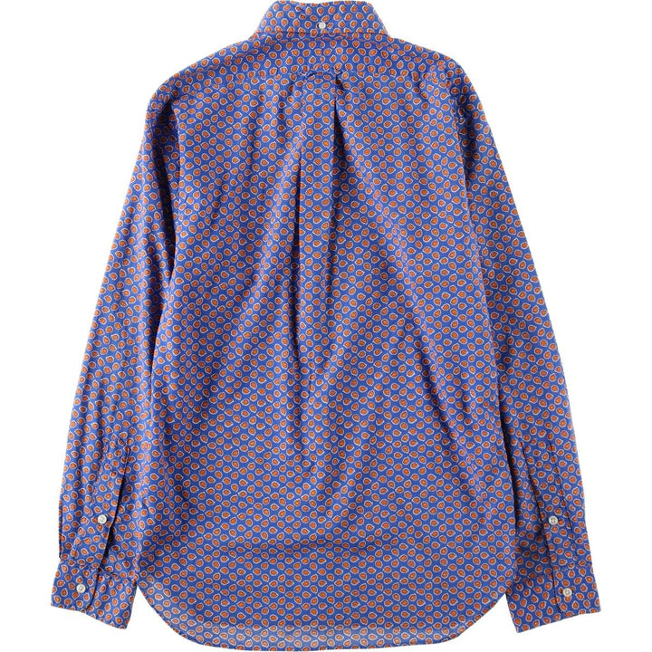 Ralph Lauren POLO RALPH LAUREN Floral Print Long-Sleeve Button-Down Shirt, Women's Size S (approx.) cotton blue type Vintage Second Hand