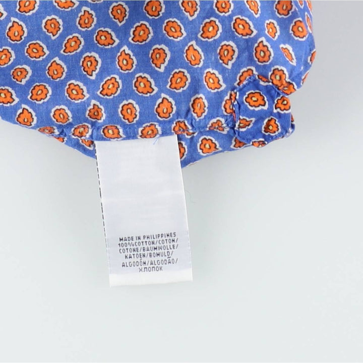 Ralph Lauren POLO RALPH LAUREN Floral Print Long-Sleeve Button-Down Shirt, Women's Size S (approx.) cotton blue type Vintage Second Hand