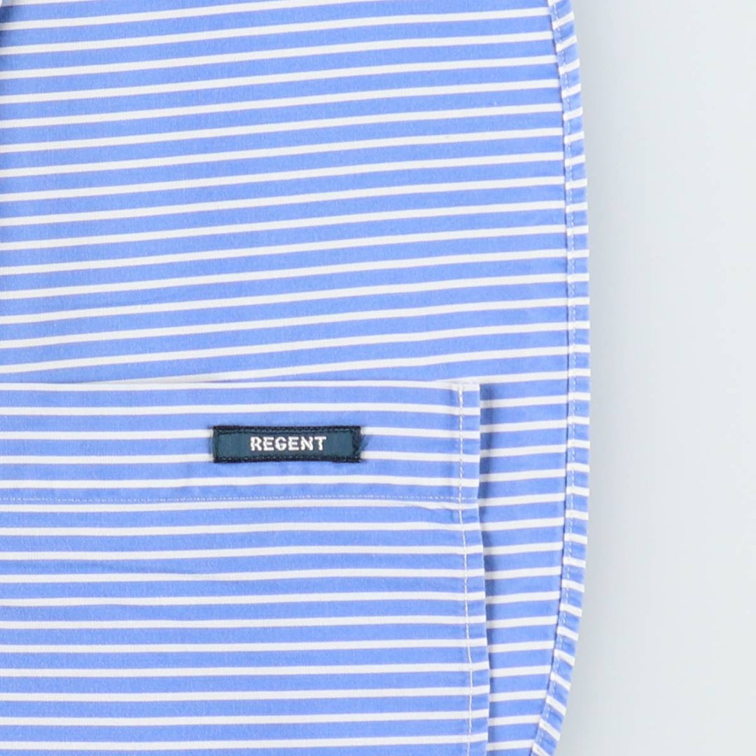 Ralph Lauren POLO by Ralph Lauren CUSTOM FIT DRESS SHIRT Long-sleeved cotton striped shirt, women's size L equivalent. cotton blue type Vintage Second Hand
