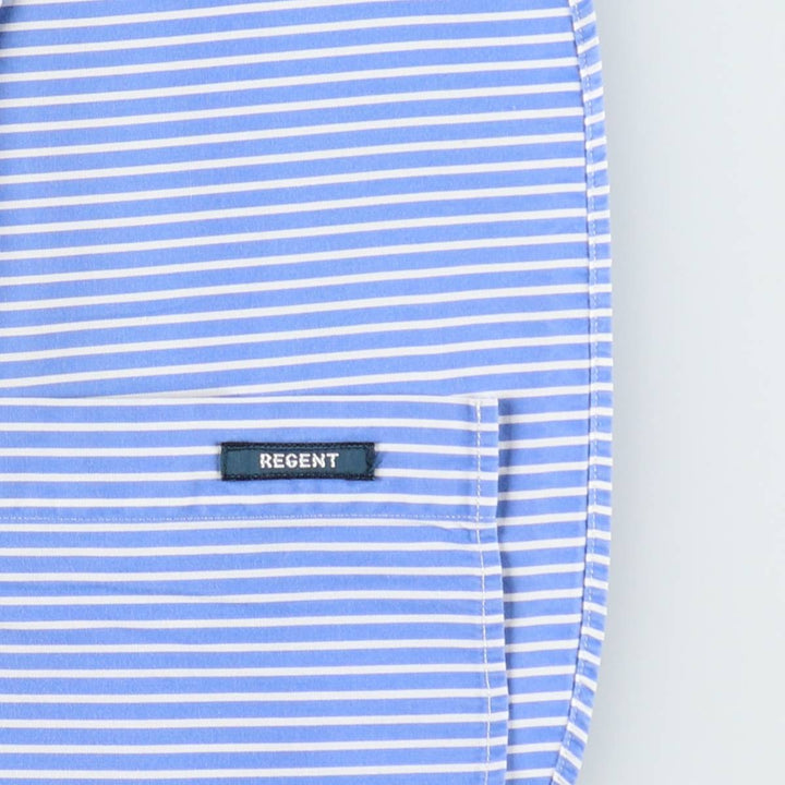 Ralph Lauren POLO by Ralph Lauren CUSTOM FIT DRESS SHIRT Long-sleeved cotton striped shirt, women's size L equivalent. cotton blue type Vintage Second Hand