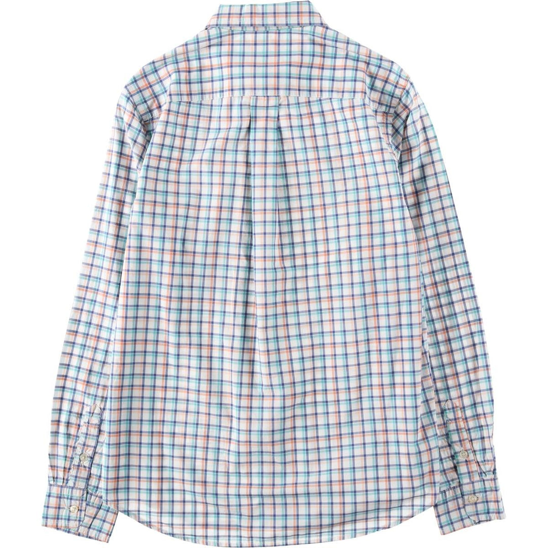 Ralph Lauren long-sleeved button-down check shirt, women's size XL. cotton white type Vintage Second Hand