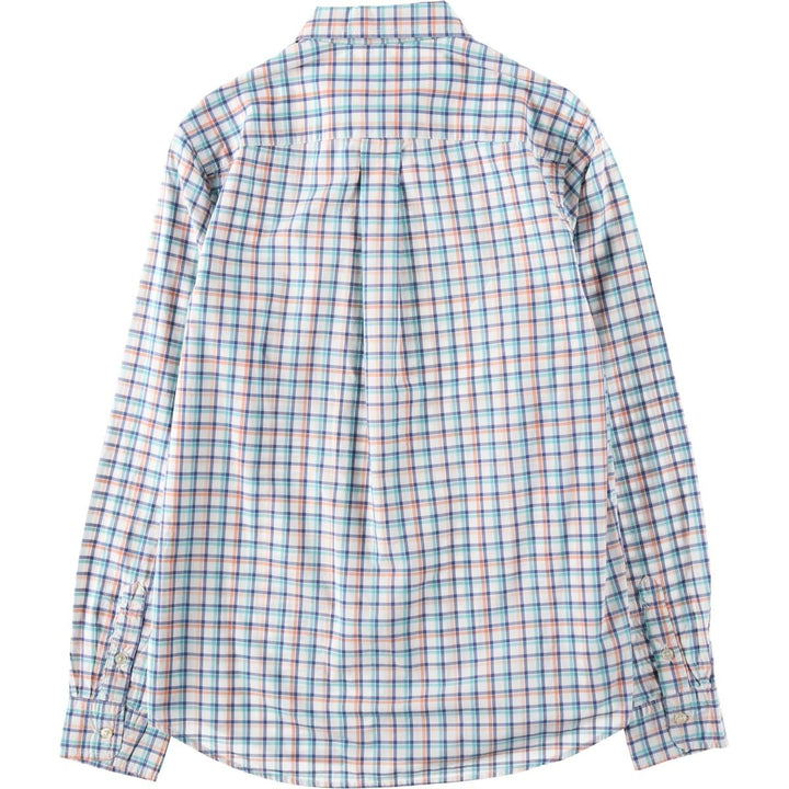 Ralph Lauren long-sleeved button-down check shirt, women's size XL. cotton white type Vintage Second Hand