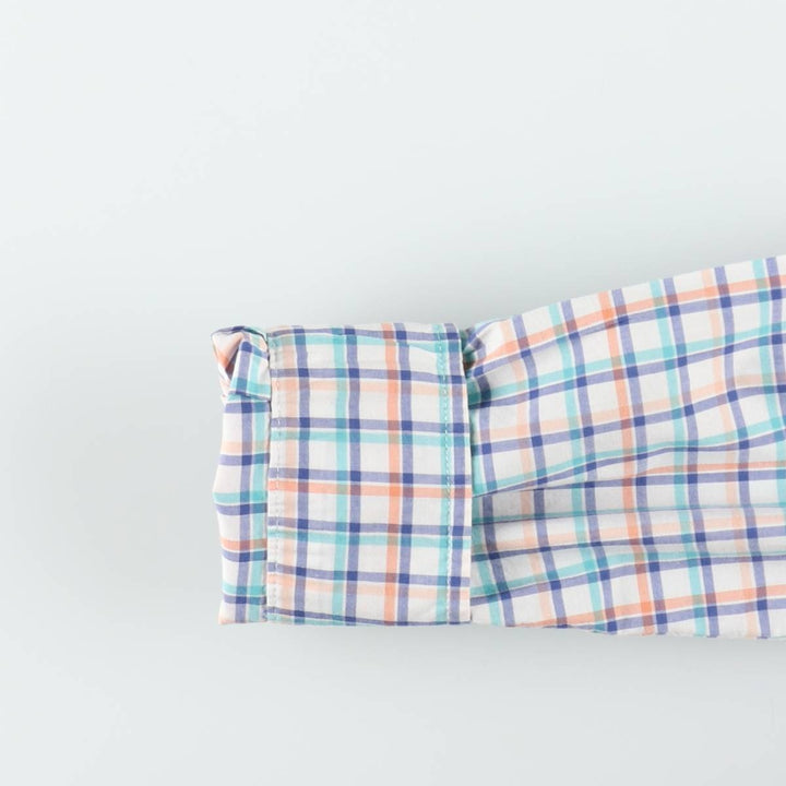Ralph Lauren long-sleeved button-down check shirt, women's size XL. cotton white type Vintage Second Hand