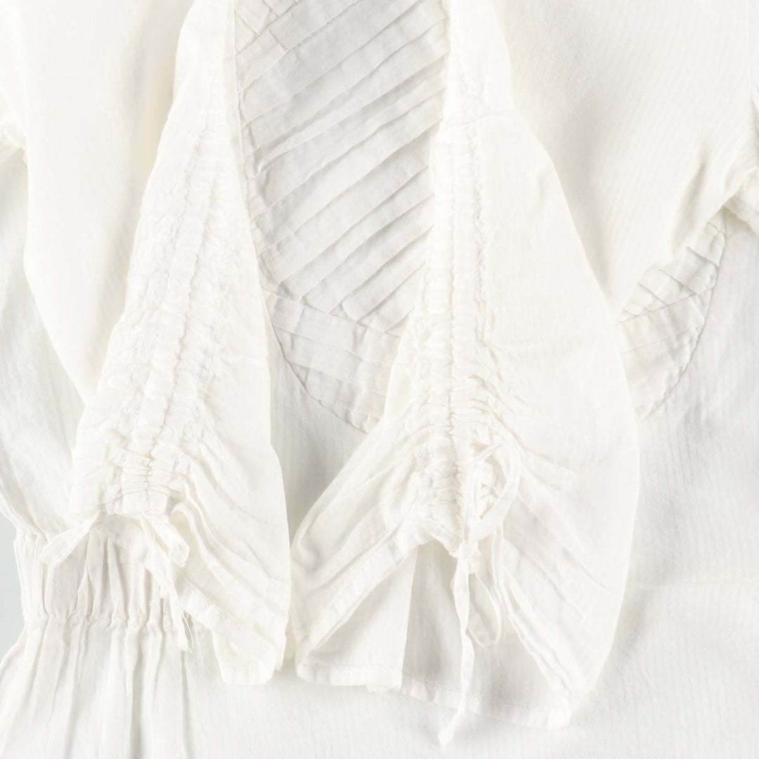 DKNY Jeans pullover blouse, five-quarter sleeve, women's size XS. cotton white type Vintage Second Hand