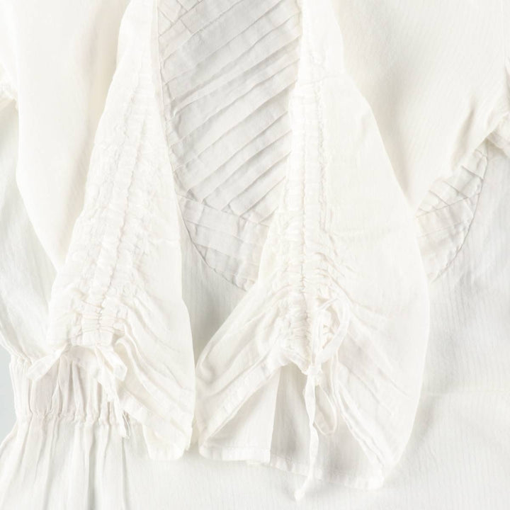 DKNY Jeans pullover blouse, five-quarter sleeve, women's size XS. cotton white type Vintage Second Hand