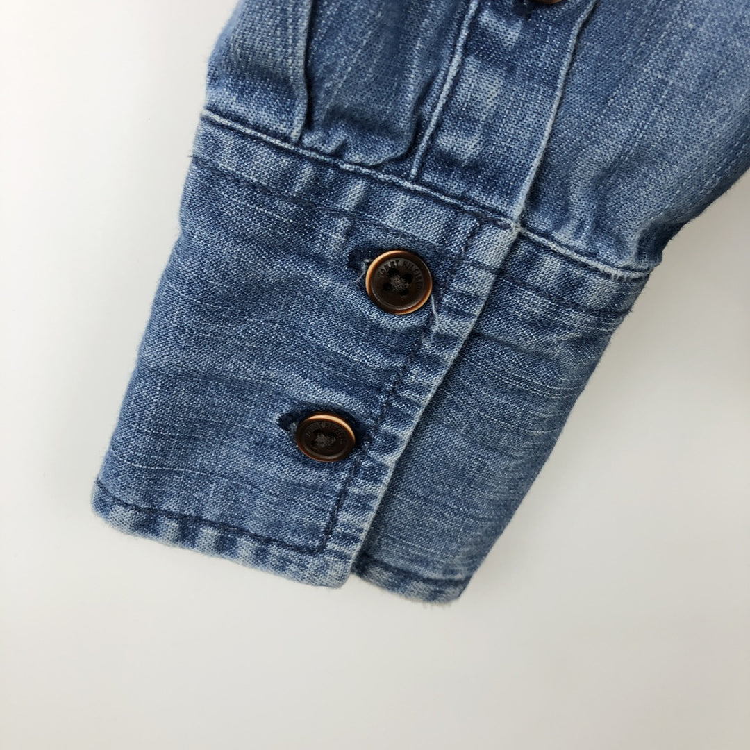 Tommy Hilfiger long-sleeved cotton shirt, women's size XS (approx.) cotton blue type Vintage Second Hand