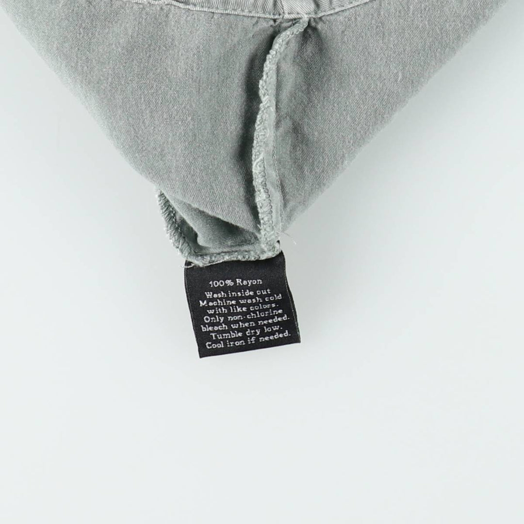 ROCK and REPUBLIC Front-opening vest with eyelets, women's size L (approx.) Rayon gray type Vintage Second Hand