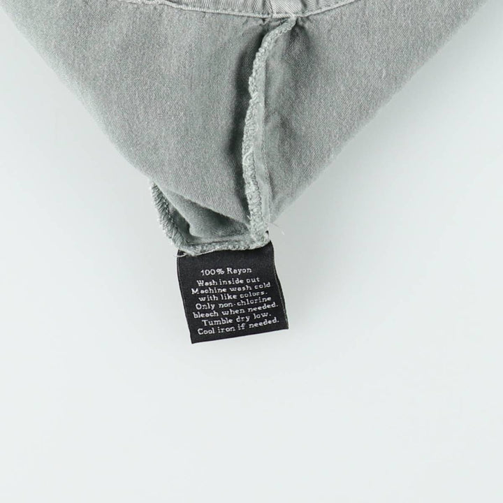 ROCK and REPUBLIC Front-opening vest with eyelets, women's size L (approx.) Rayon gray type Vintage Second Hand