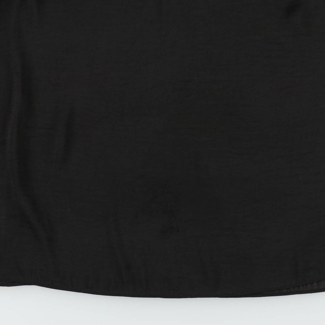 SUSSAN Open Shoulder Frill Keyhole Neck Long Sleeve Pullover Blouse (Women's Size L) polyester black type Vintage Second Hand