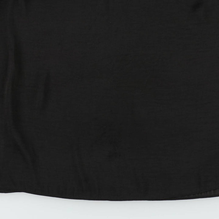 SUSSAN Open Shoulder Frill Keyhole Neck Long Sleeve Pullover Blouse (Women's Size L) polyester black type Vintage Second Hand
