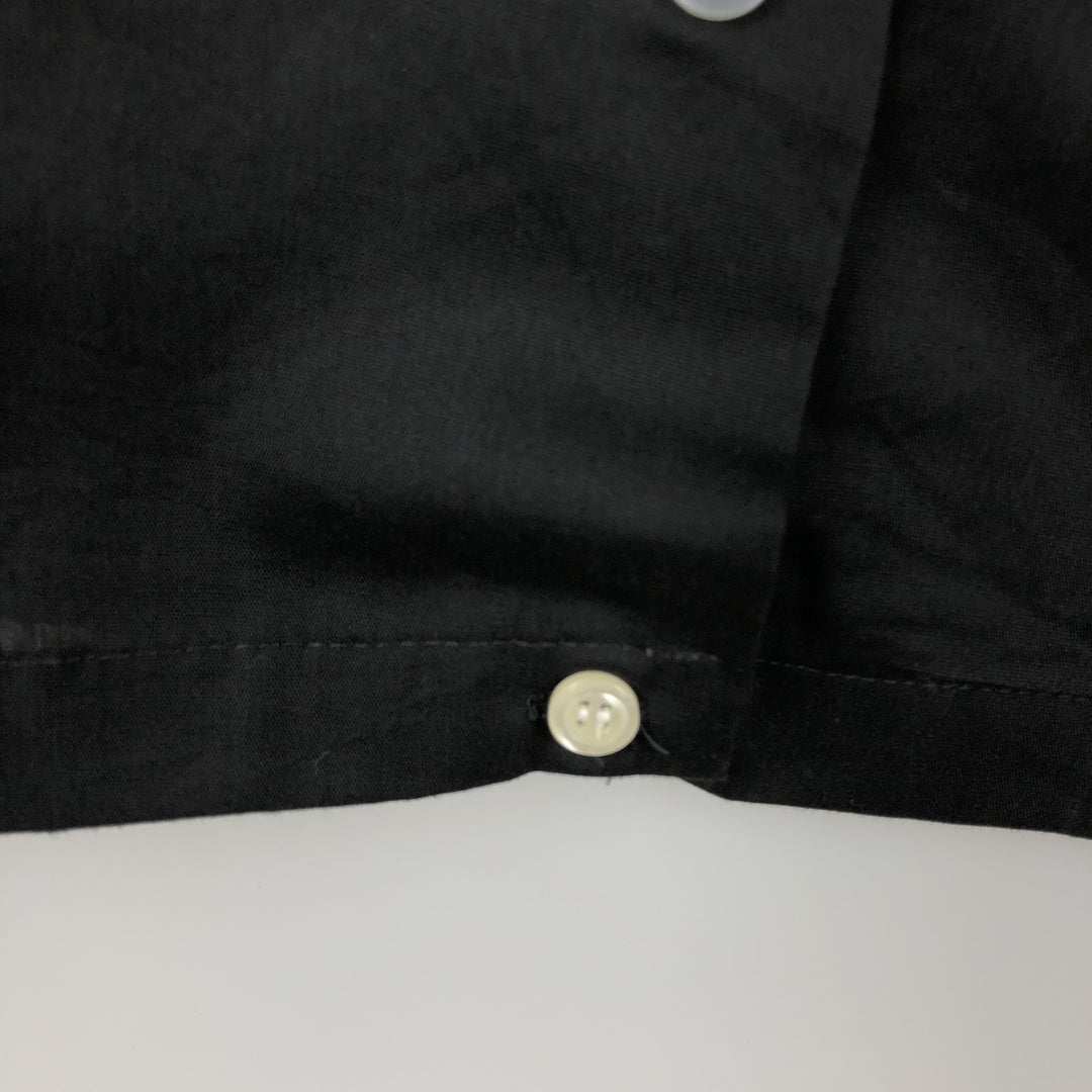 1970'S Hilton Short-Sleeve Bowling Shirt, Boxy Shirt, Made in USA, Women's Size M (Equivalent), Vintage unclear black type Vintage Second Hand