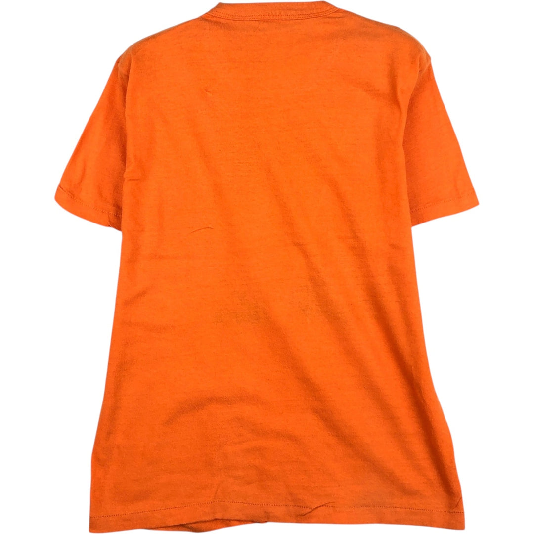70'S Sportswear Print T-Shirt, Made in USA, Women's Size L (approx.), Vintage cotton orange type Vintage Second Hand
