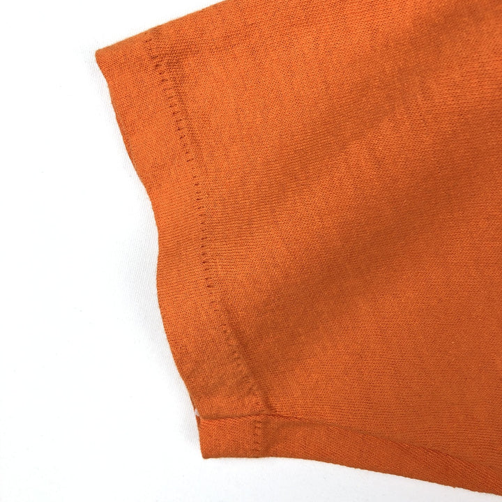 70'S Sportswear Print T-Shirt, Made in USA, Women's Size L (approx.), Vintage cotton orange type Vintage Second Hand