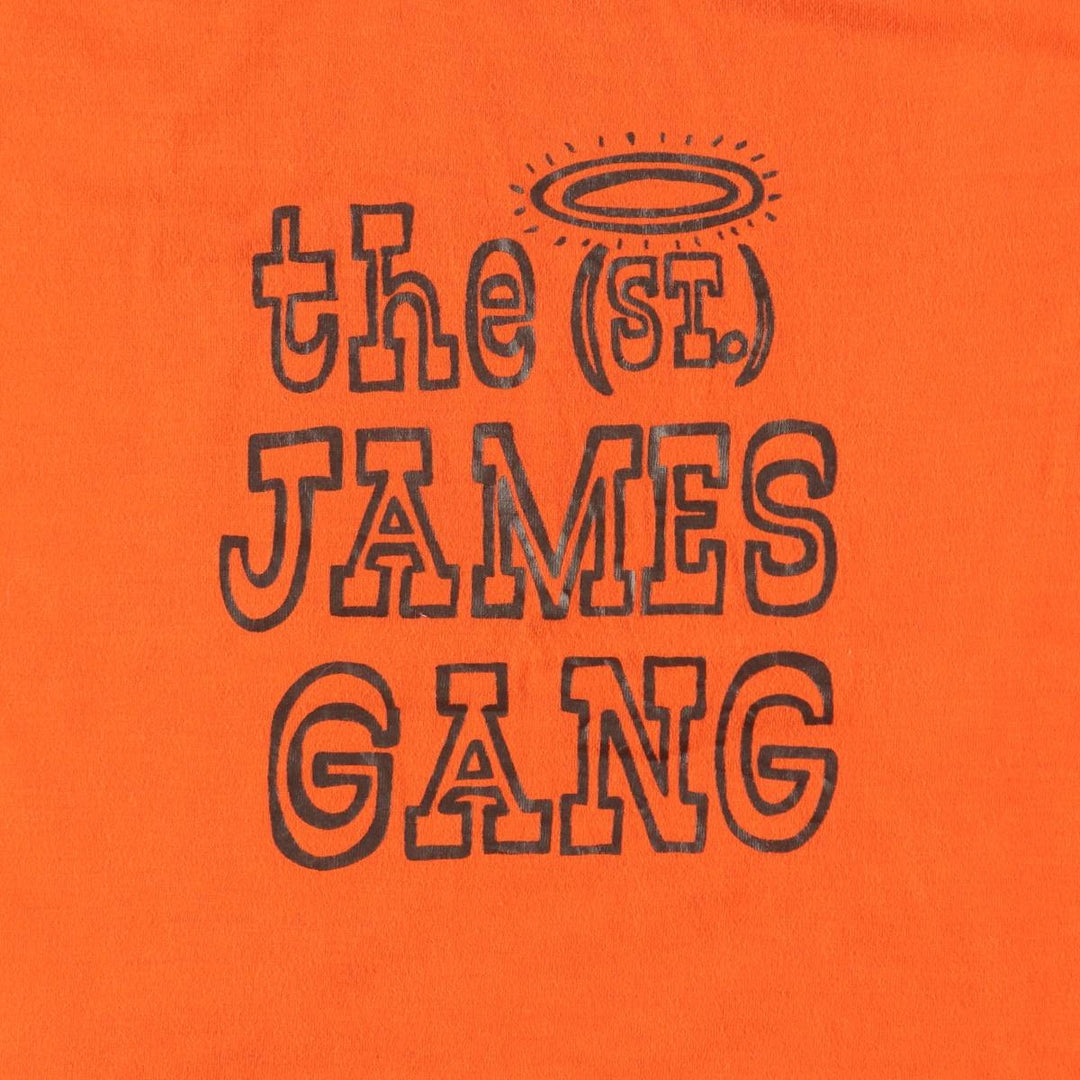 70'S Sportswear Print T-Shirt, Made in USA, Women's Size S (approx.), Vintage polyester orange type Vintage Second Hand