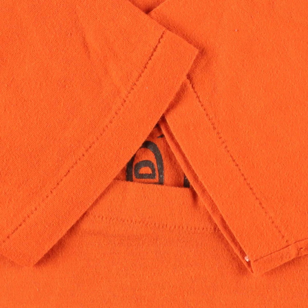 70'S Sportswear Print T-Shirt, Made in USA, Women's Size S (approx.), Vintage polyester orange type Vintage Second Hand