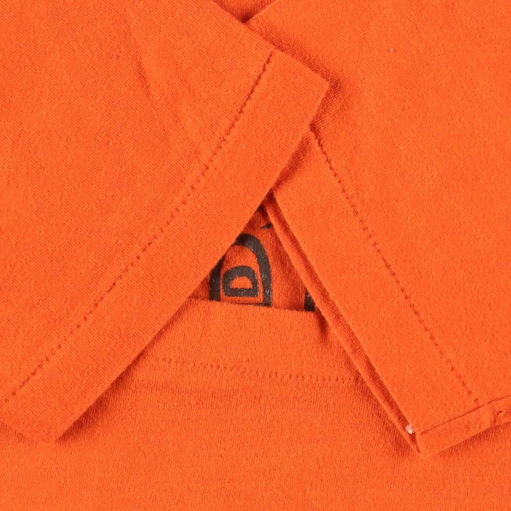 70'S Sportswear Print T-Shirt, Made in USA, Women's Size S (approx.), Vintage polyester orange type Vintage Second Hand