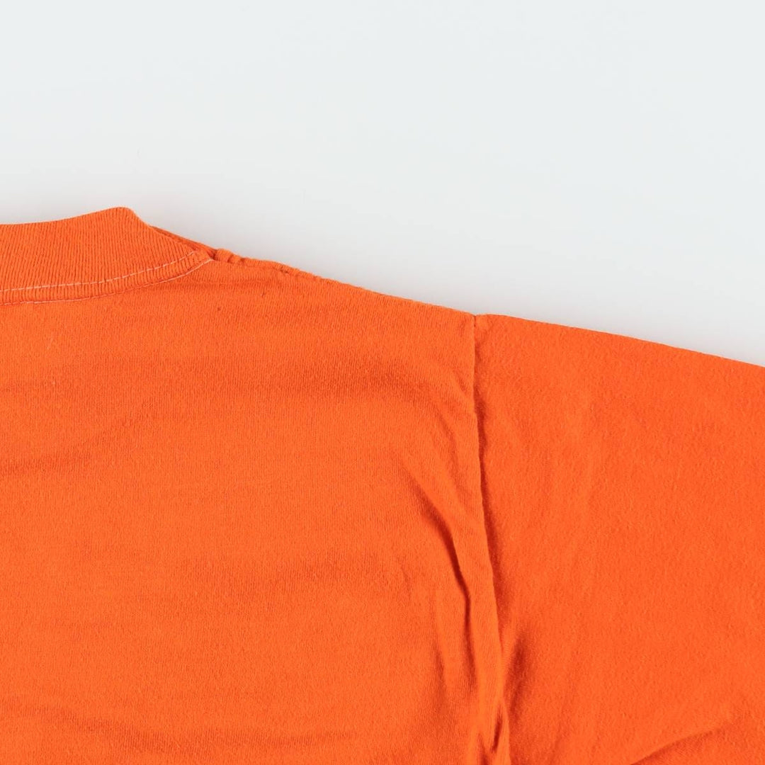 70'S Sportswear Print T-Shirt, Made in USA, Women's Size S (approx.), Vintage polyester orange type Vintage Second Hand