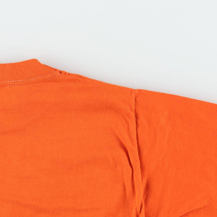70'S Sportswear Print T-Shirt, Made in USA, Women's Size S (approx.), Vintage polyester orange type Vintage Second Hand